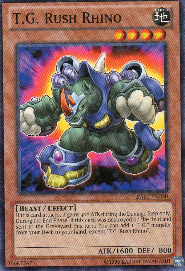 T.G. Rush Rhino [BATT-EN020] Starfoil Rare - Evolution TCG