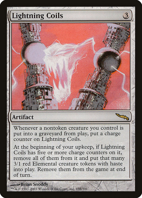 Lightning Coils [Mirrodin] - Evolution TCG