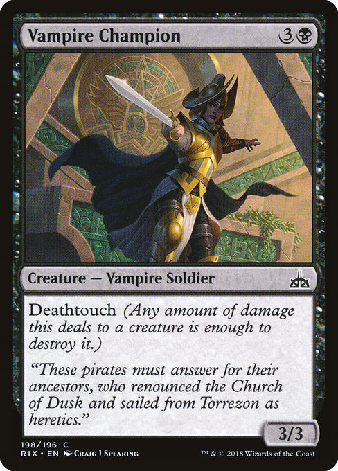 Vampire Champion [Rivals of Ixalan] - Evolution TCG