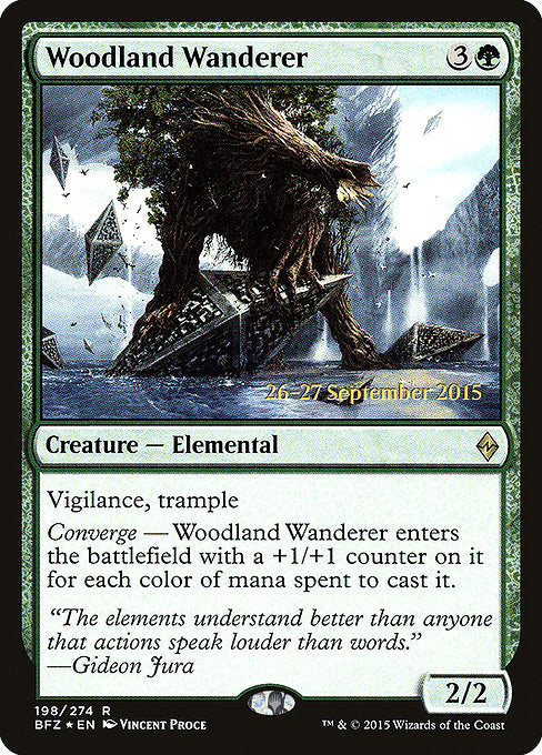 Woodland Wanderer [Battle for Zendikar Promos] - Evolution TCG