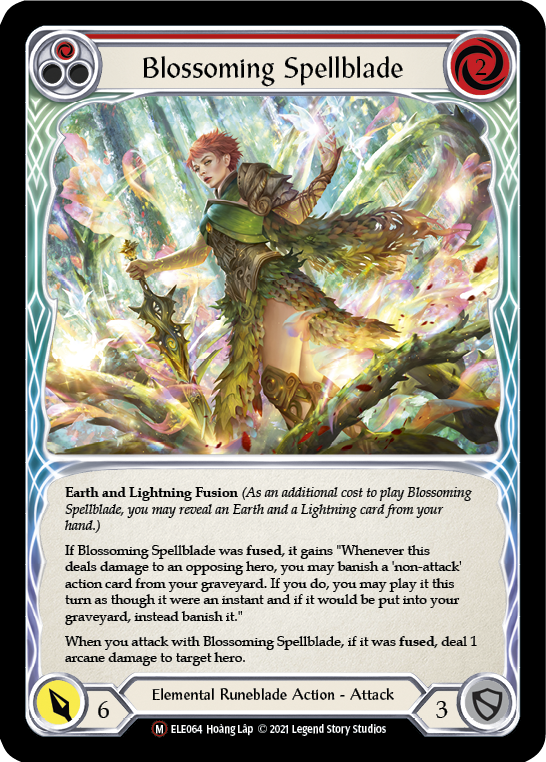 Blossoming Spellblade [U-ELE064] (Tales of Aria Unlimited)  Unlimited Rainbow Foil - Evolution TCG