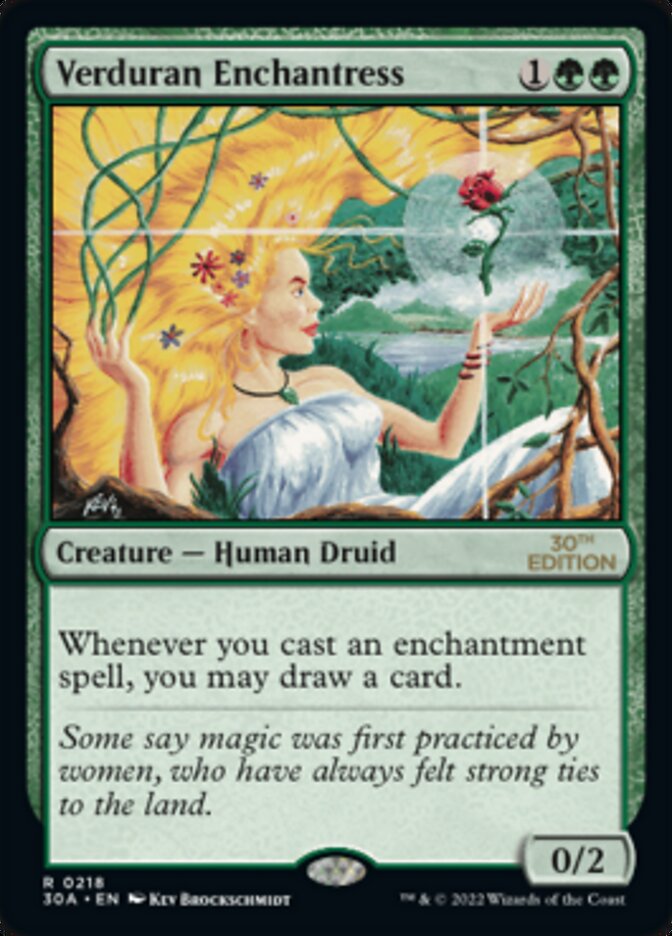 Verduran Enchantress [30th Anniversary Edition] - Evolution TCG