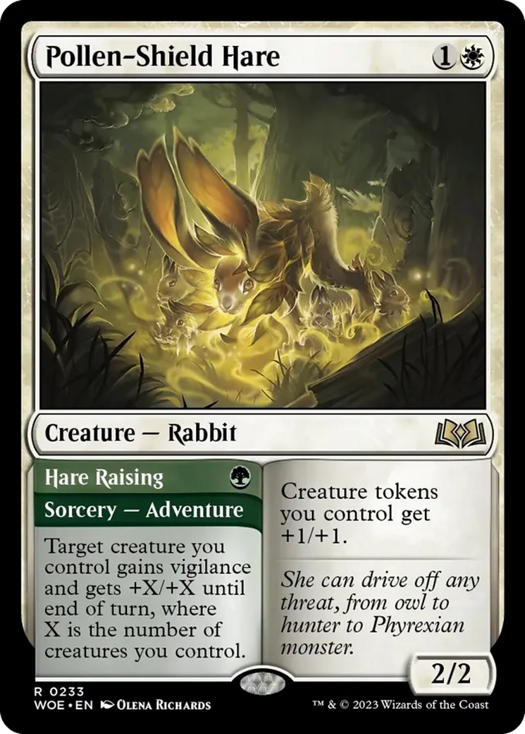 Pollen-Shield Hare // Hare Raising [Wilds of Eldraine] - Evolution TCG