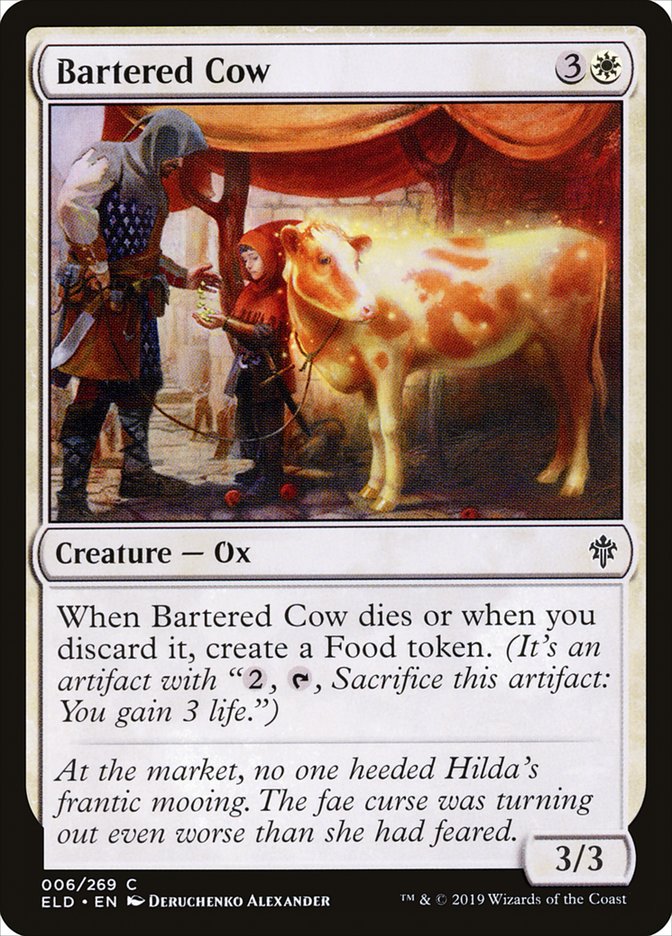 Bartered Cow [Throne of Eldraine] - Evolution TCG