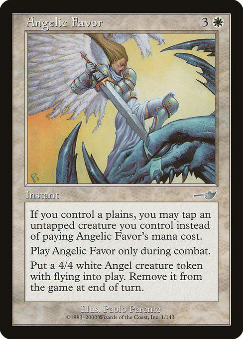Angelic Favor [Nemesis] - Evolution TCG