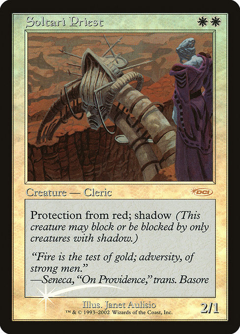 Soltari Priest [Friday Night Magic 2002] - Evolution TCG