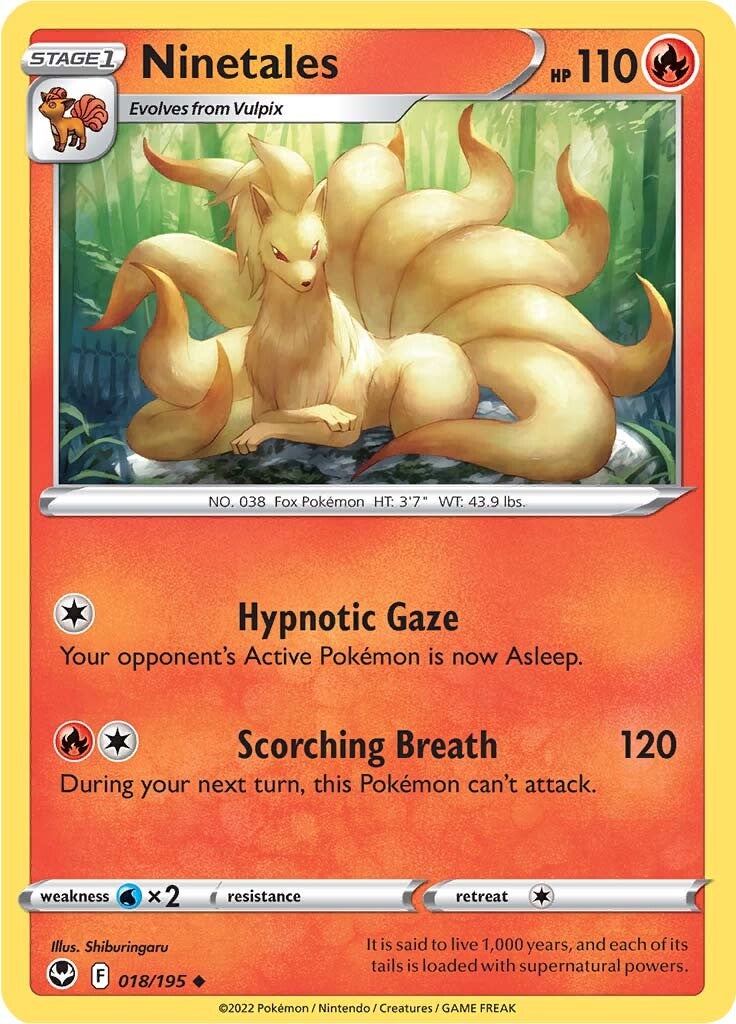 Ninetales (018/195) [Sword & Shield: Silver Tempest] - Evolution TCG