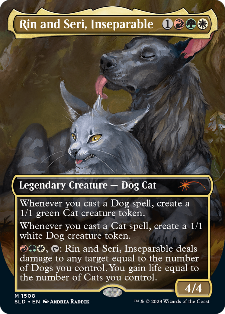 Rin and Seri, Inseparable (1508) // Rin and Seri, Inseparable [Secret Lair Commander Deck: Raining Cats and Dogs] - Evolution TCG