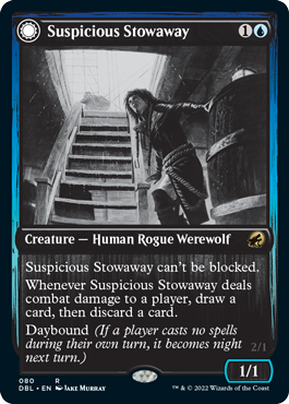 Suspicious Stowaway // Seafaring Werewolf [Innistrad: Double Feature] - Evolution TCG