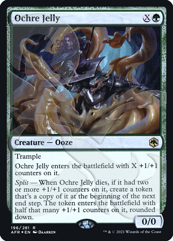 Ochre Jelly (Ampersand Promo) [Dungeons & Dragons: Adventures in the Forgotten Realms Promos] - Evolution TCG