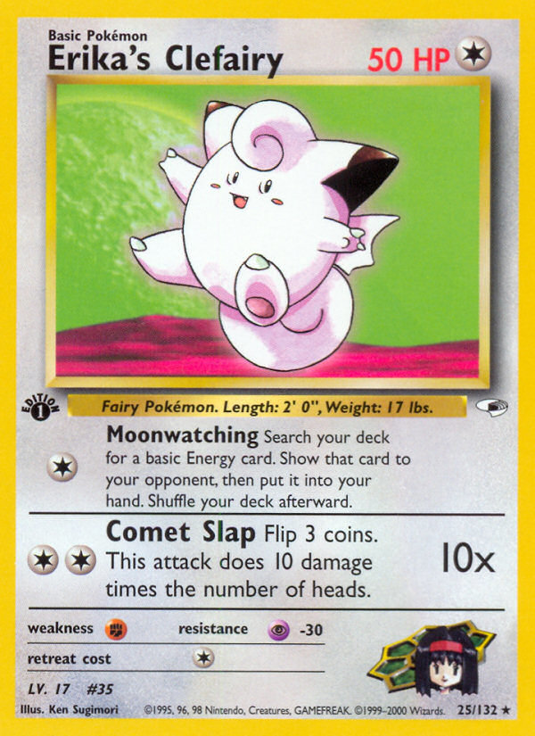 Erika's Clefairy (25/132) [Gym Heroes 1st Edition] - Evolution TCG