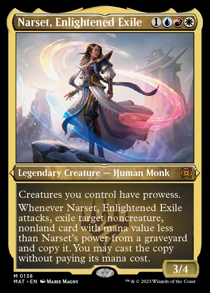 Narset, Enlightened Exile (Foil Etched) [March of the Machine: The Aftermath] - Evolution TCG