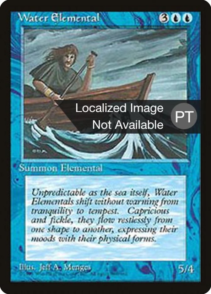 Water Elemental [Fourth Edition (Foreign Black Border)] - Evolution TCG