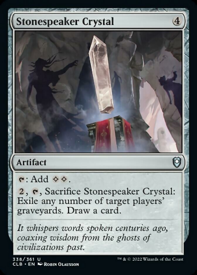 Stonespeaker Crystal [Commander Legends: Battle for Baldur's Gate] - Evolution TCG