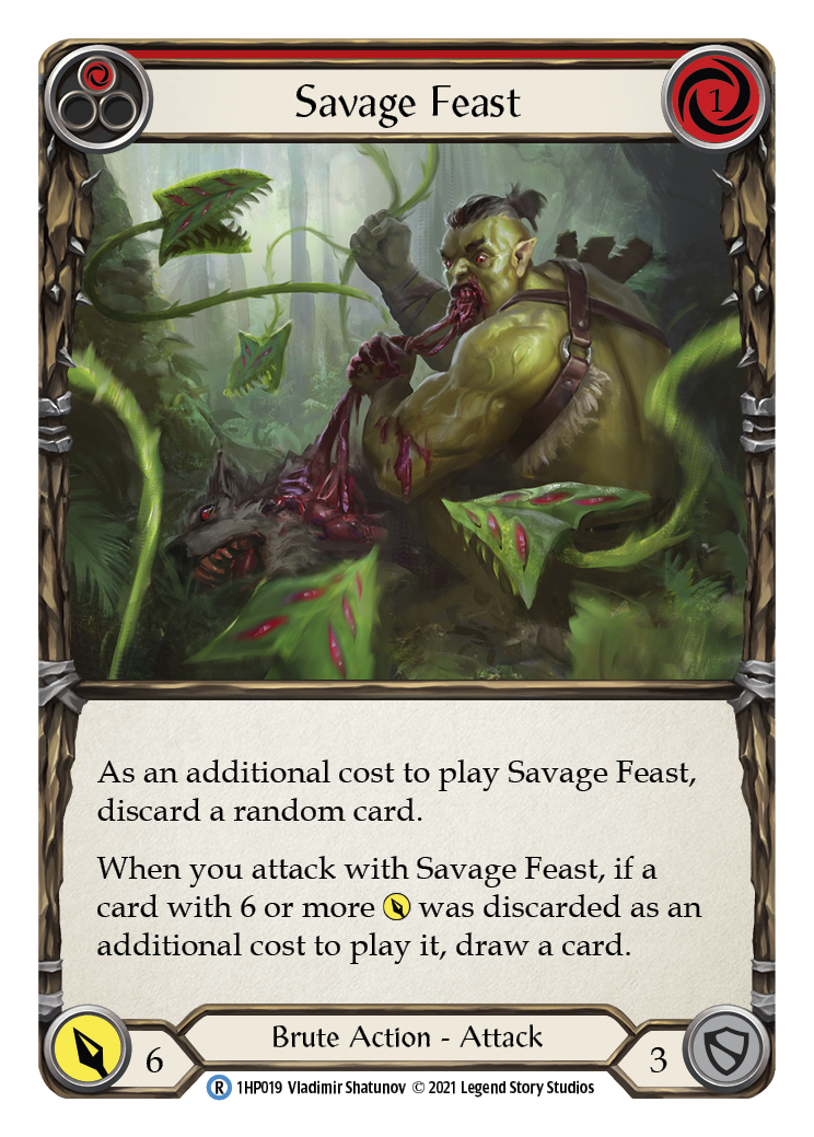 Savage Feast (Red) [1HP019] (History Pack 1) - Evolution TCG