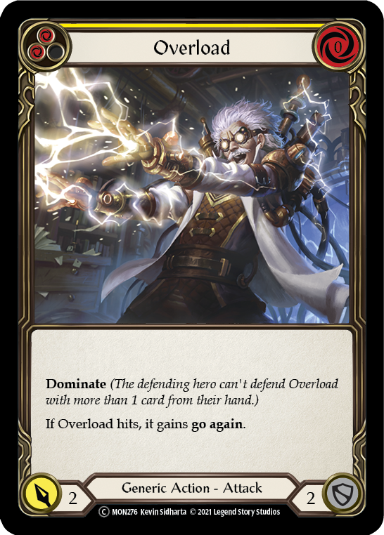 Overload (Yellow) [U-MON276] (Monarch Unlimited)  Unlimited Normal - Evolution TCG