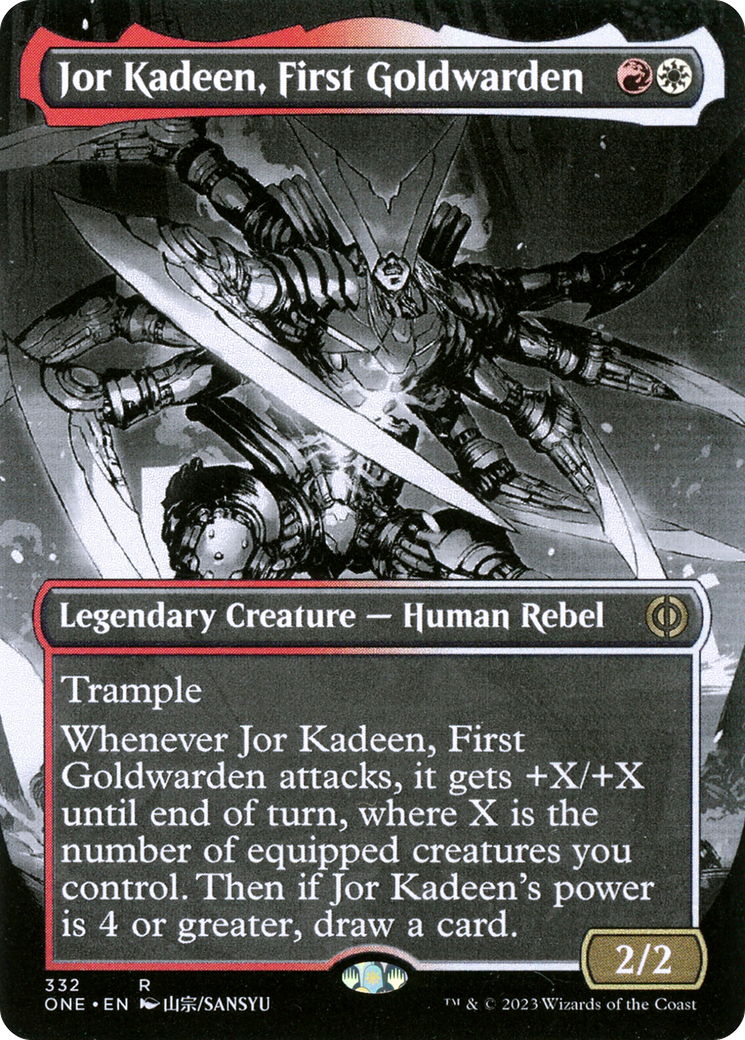 Jor Kadeen, First Goldwarden (Borderless Manga) [Phyrexia: All Will Be One] - Evolution TCG