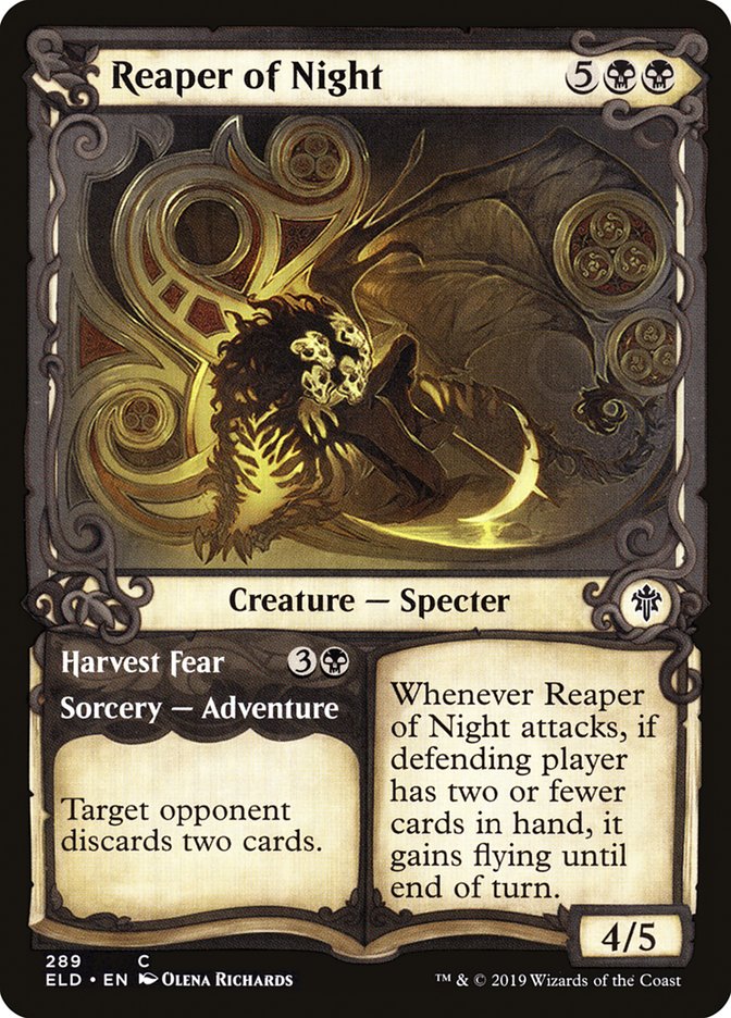 Reaper of Night // Harvest Fear (Showcase) [Throne of Eldraine] - Evolution TCG