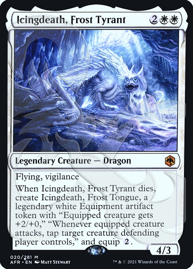 Icingdeath, Frost Tyrant (Ampersand Promo) [Dungeons & Dragons: Adventures in the Forgotten Realms Promos] - Evolution TCG