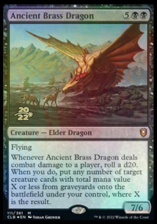 Ancient Brass Dragon [Commander Legends: Battle for Baldur's Gate Prerelease Promos] - Evolution TCG