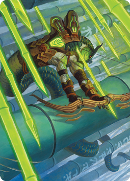 Bamboo Grove Archer Art Card [Kamigawa: Neon Dynasty Art Series] - Evolution TCG