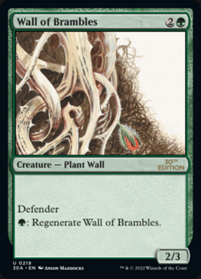 Wall of Brambles [30th Anniversary Edition] - Evolution TCG