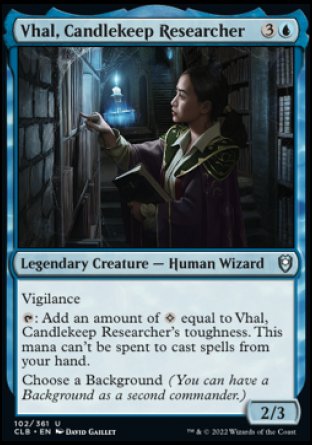 Vhal, Candlekeep Researcher [Commander Legends: Battle for Baldur's Gate] - Evolution TCG