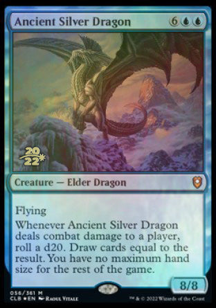 Ancient Silver Dragon [Commander Legends: Battle for Baldur's Gate Prerelease Promos] - Evolution TCG