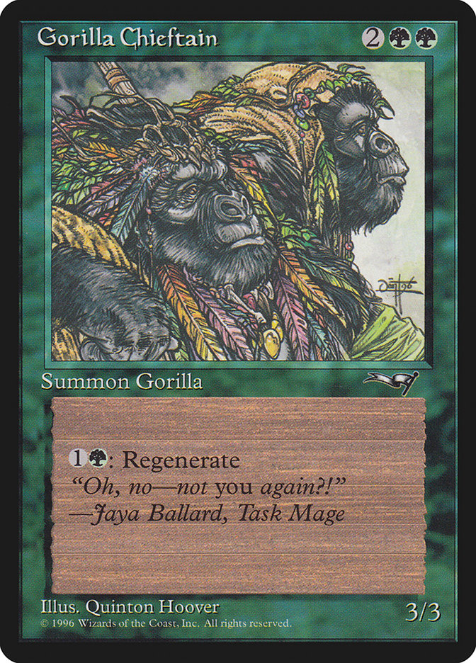 Gorilla Chieftain (Two Gorilla Art) [Alliances] - Evolution TCG