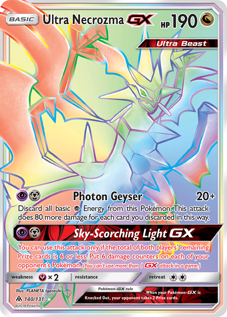 Ultra Necrozma GX (140/131) [Sun & Moon: Forbidden Light] - Evolution TCG