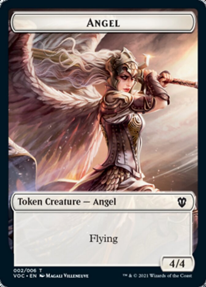 Angel // Clue Double-sided Token [Innistrad: Crimson Vow Commander Tokens] - Evolution TCG