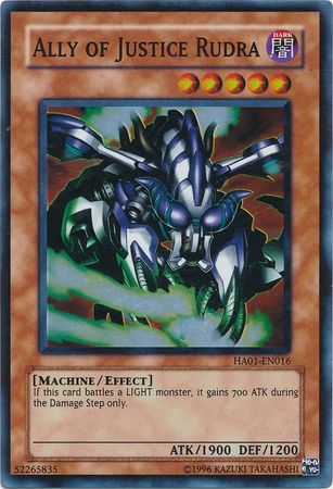 Ally of Justice Rudra [HA01-EN016] Super Rare - Evolution TCG