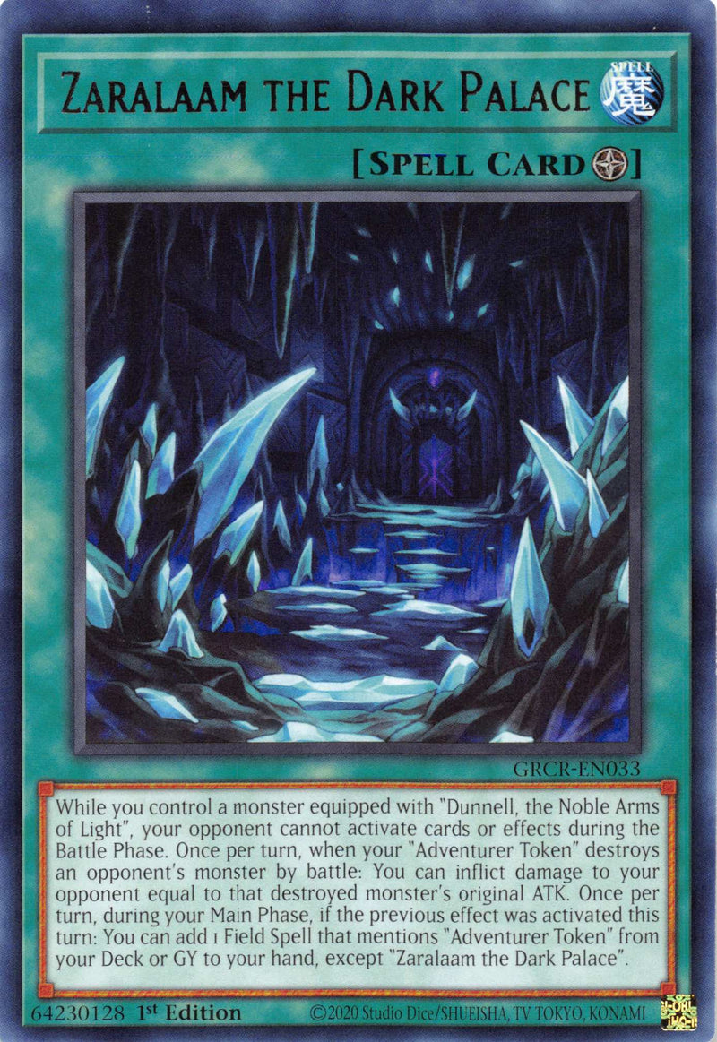 Zaralaam the Dark Palace [GRCR-EN033] Rare - Evolution TCG