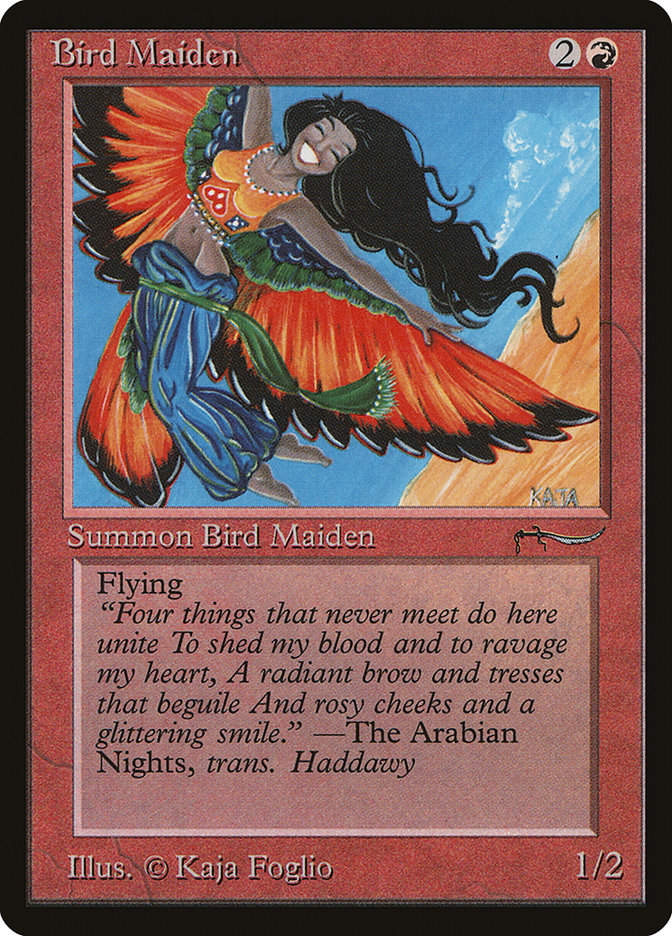 Bird Maiden (Light Mana Cost) [Arabian Nights] - Evolution TCG