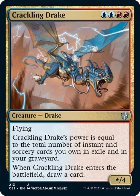 Crackling Drake [Commander 2021] - Evolution TCG