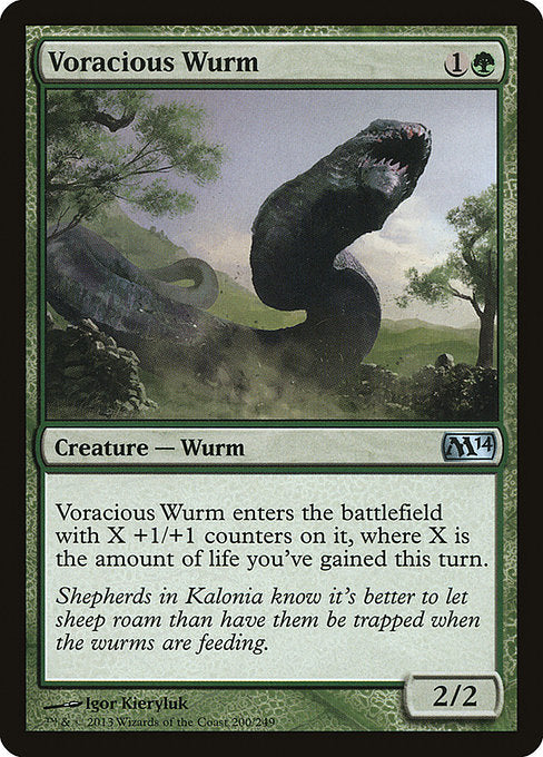 Voracious Wurm [Magic 2014] - Evolution TCG