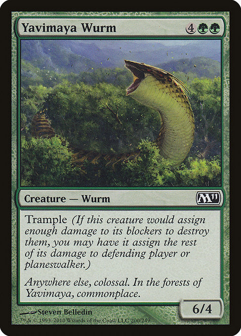 Yavimaya Wurm [Magic 2011] - Evolution TCG