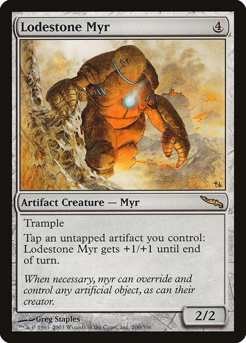 Lodestone Myr [Mirrodin] - Evolution TCG