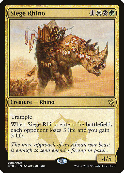 Siege Rhino [Khans of Tarkir] - Evolution TCG