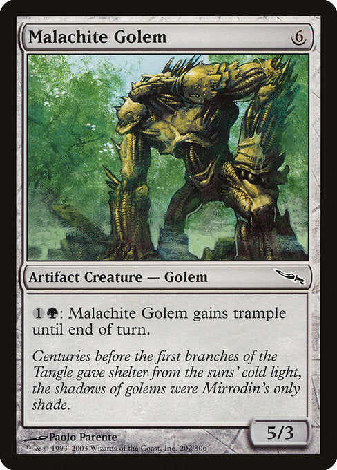 Malachite Golem [Mirrodin] - Evolution TCG