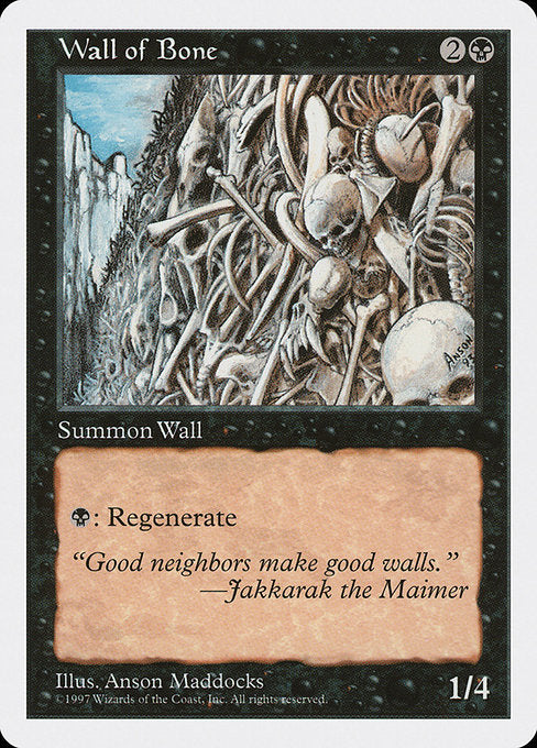 Wall of Bone [Fifth Edition] - Evolution TCG