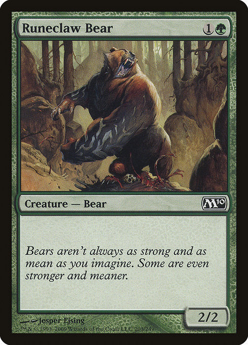 Runeclaw Bear [Magic 2010] - Evolution TCG