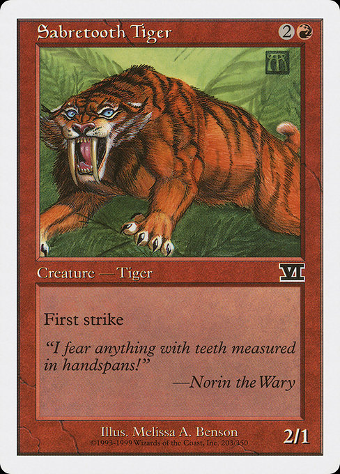 Sabretooth Tiger [Classic Sixth Edition] - Evolution TCG