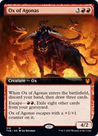 Ox of Agonas (Extended Art) [Theros Beyond Death] - Evolution TCG