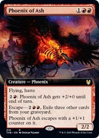 Phoenix of Ash (Extended Art) [Theros Beyond Death] - Evolution TCG