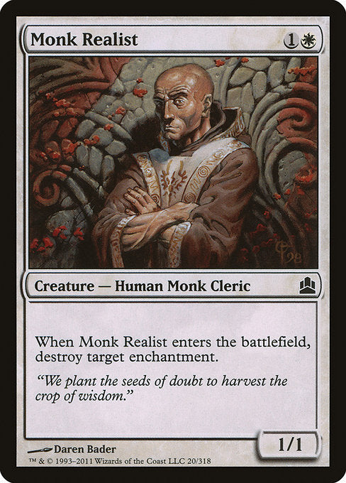 Monk Realist [Commander 2011] - Evolution TCG