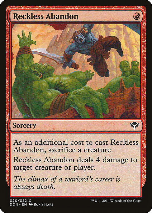 Reckless Abandon [Duel Decks: Speed vs. Cunning] - Evolution TCG