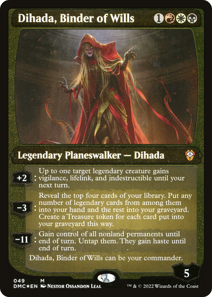 Dihada, Binder of Wills (Showcase Display Commander) [Dominaria United Commander] - Evolution TCG