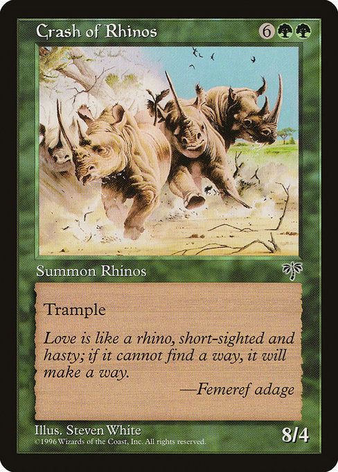 Crash of Rhinos [Mirage] - Evolution TCG