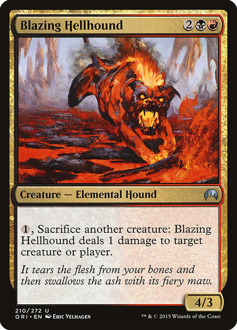 Blazing Hellhound [Magic Origins] - Evolution TCG